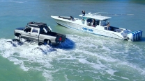 Monstermax Drives in the Ocean (Police, Coast Guard, EPA, DNR Called)